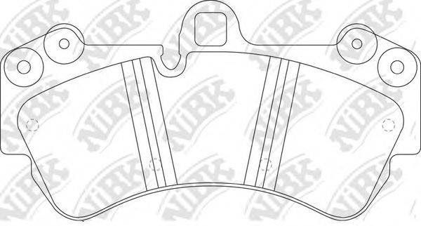 NIBK PN0345S Комплект високоефективних гальмівних колодок
