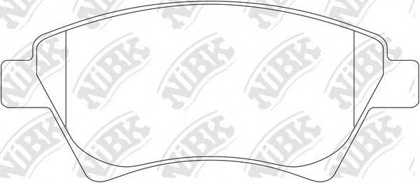 NIBK PN0350 Комплект гальмівних колодок, дискове гальмо
