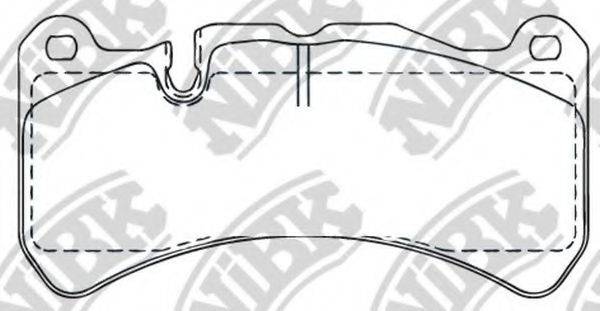 NIBK PN0843S Комплект високоефективних гальмівних колодок