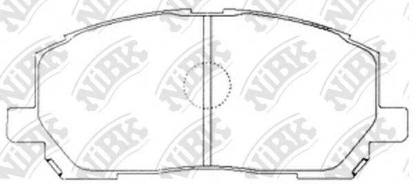 NIBK PN1457 Комплект гальмівних колодок, дискове гальмо