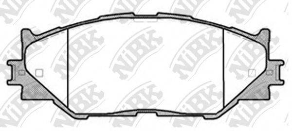 NIBK PN1829 Комплект гальмівних колодок, дискове гальмо