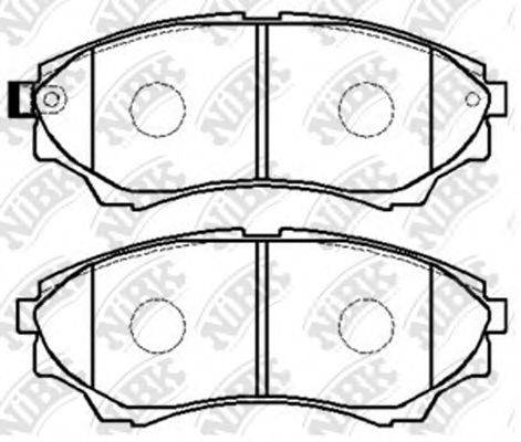 NIBK PN5800 Комплект гальмівних колодок, дискове гальмо