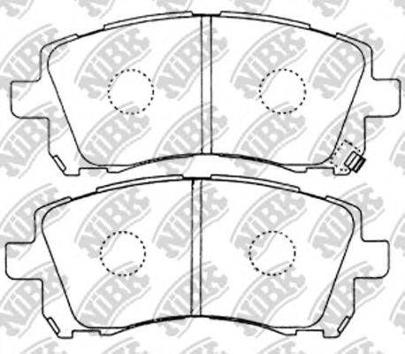 NIBK PN7390S Комплект високоефективних гальмівних колодок