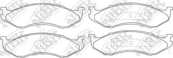 NIBK PN8490 Комплект гальмівних колодок, дискове гальмо