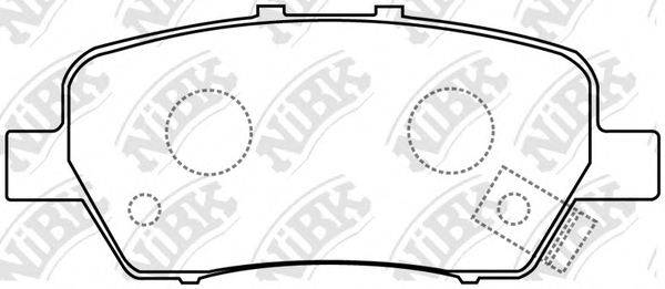 NIBK PN8506 Комплект гальмівних колодок, дискове гальмо