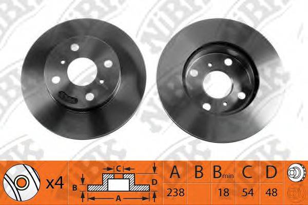 NIBK RN1006 гальмівний диск