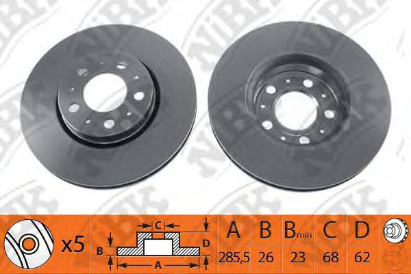 NIBK RN1167 гальмівний диск