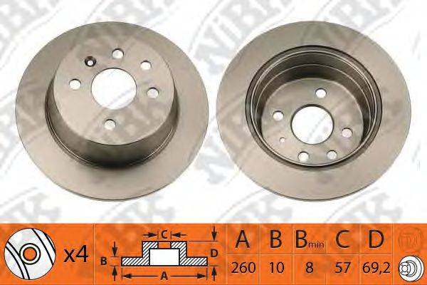 NIBK RN1286 гальмівний диск