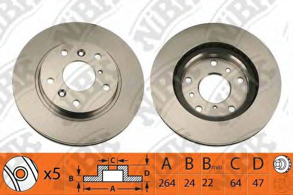 NIBK RN1347 гальмівний диск