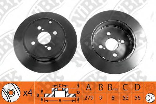 NIBK RN1354 гальмівний диск