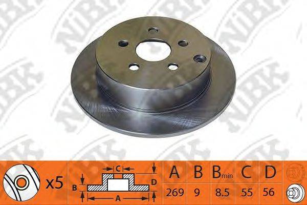 NIBK RN1440 гальмівний диск