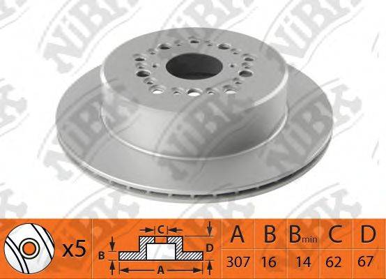 NIBK RN1488 гальмівний диск