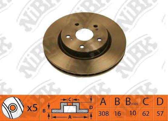 NIBK RN1522 гальмівний диск
