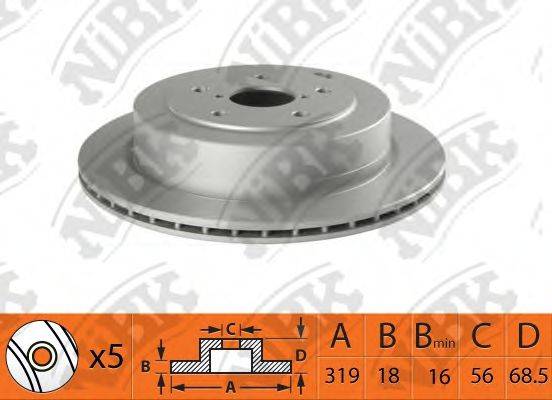 NIBK RN1528 гальмівний диск