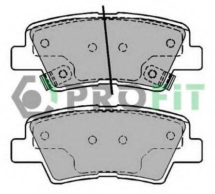 PROFIT 50002028 Комплект гальмівних колодок, дискове гальмо