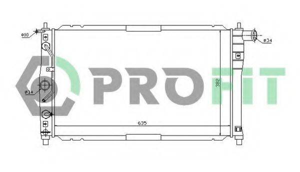 PROFIT PR1106A1 Радіатор, охолодження двигуна