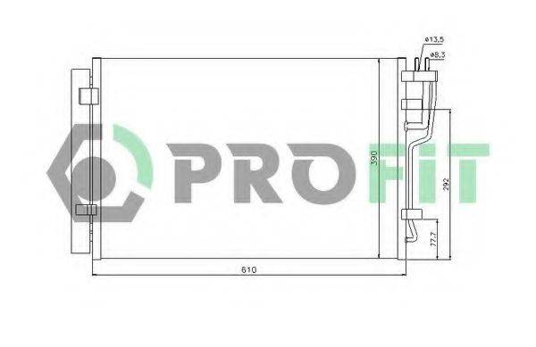 PROFIT PR1308C1 Конденсатор, кондиціонер