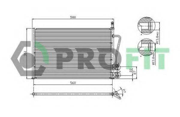 PROFIT PR2535C1 Конденсатор, кондиціонер