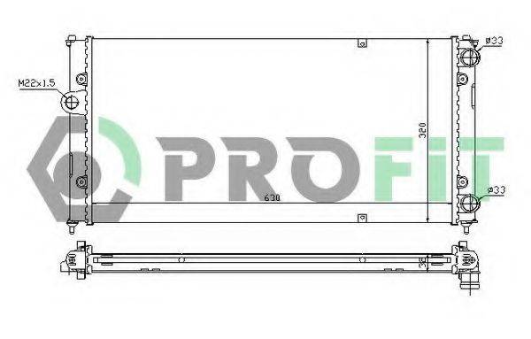 PROFIT PR9504A3 Радіатор, охолодження двигуна