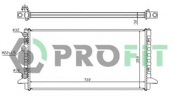 PROFIT PR9538A1 Радіатор, охолодження двигуна