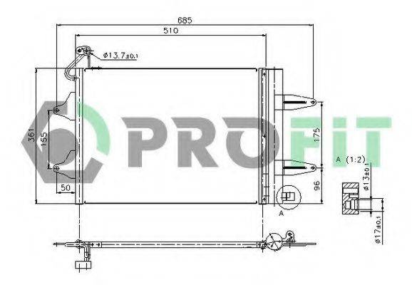 PROFIT PR9550C1 Конденсатор, кондиціонер