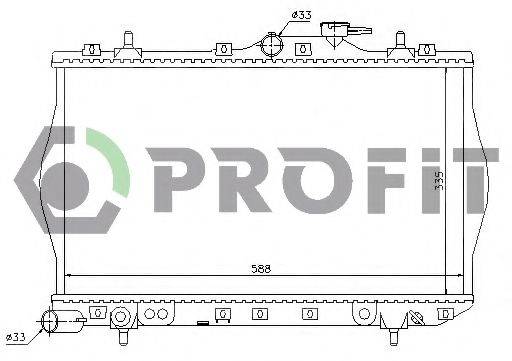 PROFIT PR1804A3 Радіатор, охолодження двигуна