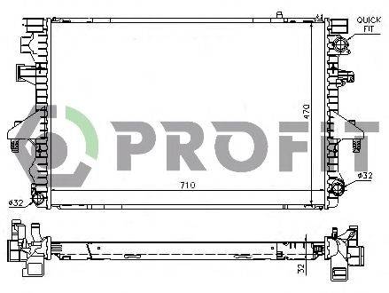 PROFIT PR9567A5 Радіатор, охолодження двигуна