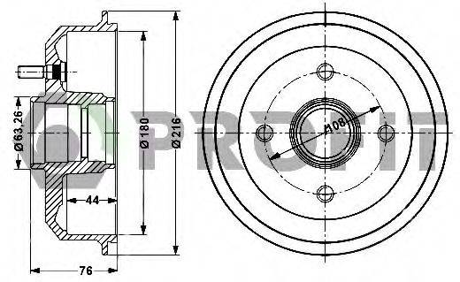 PROFIT 50200024 Гальмівний барабан