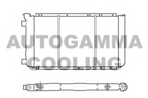 AUTOGAMMA 100033 Радіатор, охолодження двигуна