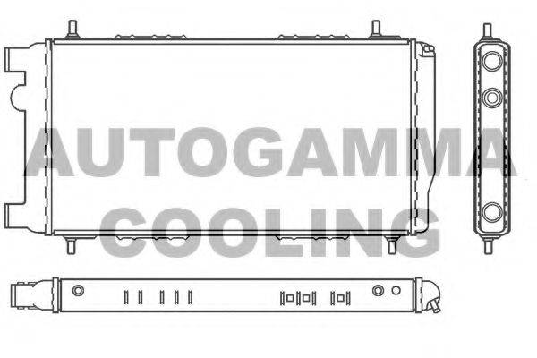 AUTOGAMMA 100073 Радіатор, охолодження двигуна