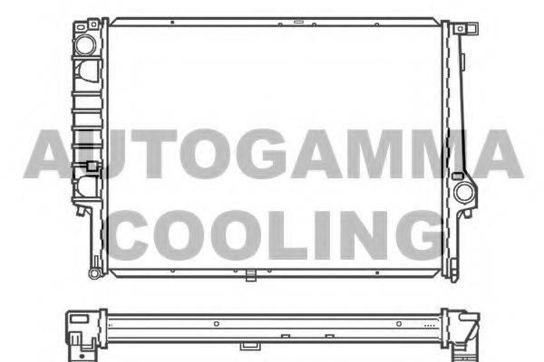 AUTOGAMMA 100129 Радіатор, охолодження двигуна