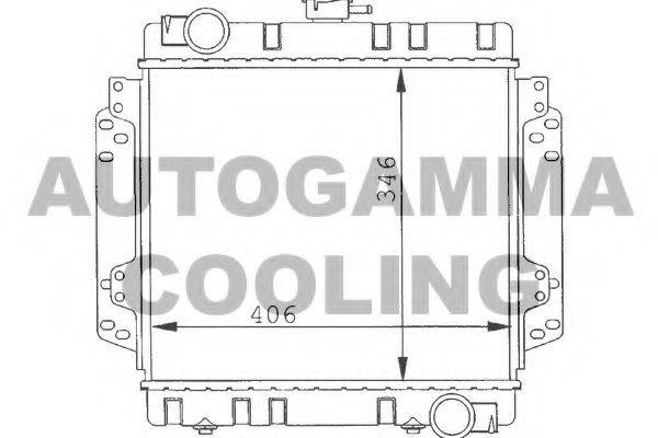 AUTOGAMMA 100326 Радіатор, охолодження двигуна