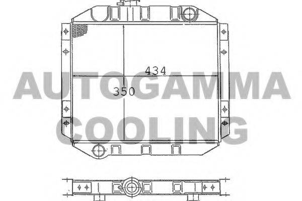 AUTOGAMMA 100327 Радіатор, охолодження двигуна