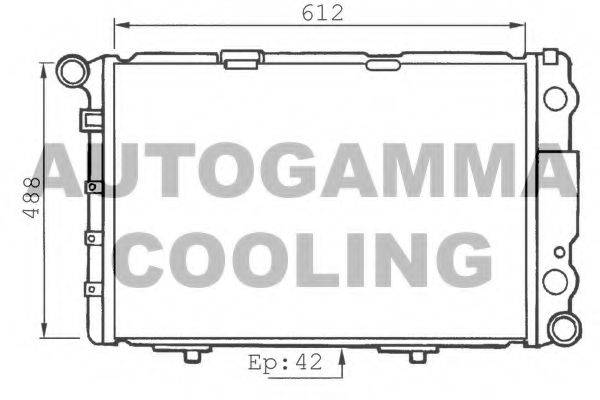 AUTOGAMMA 100551 Радіатор, охолодження двигуна