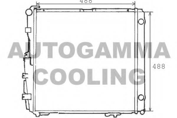 AUTOGAMMA 100558 Радіатор, охолодження двигуна