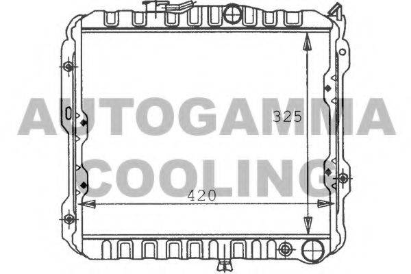 AUTOGAMMA 100567 Радіатор, охолодження двигуна