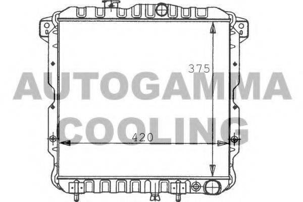 AUTOGAMMA 100575 Радіатор, охолодження двигуна