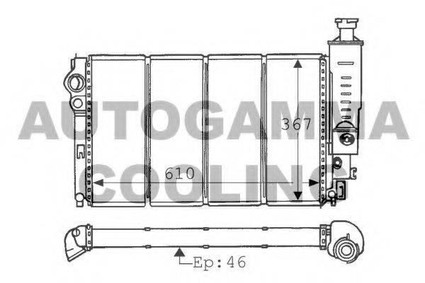 AUTOGAMMA 100775 Радіатор, охолодження двигуна