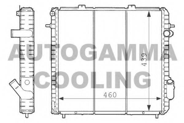 AUTOGAMMA 100895 Радіатор, охолодження двигуна