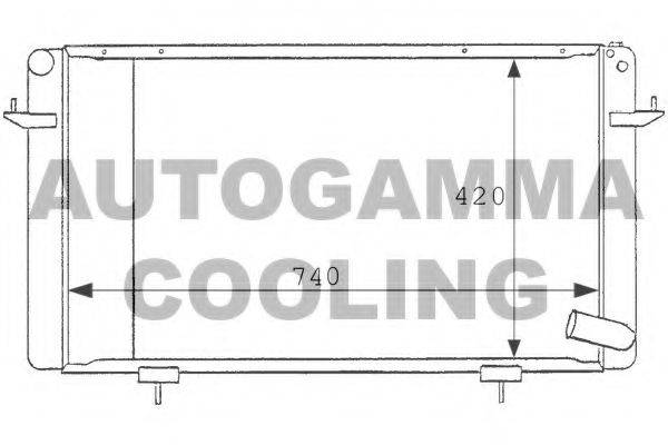 AUTOGAMMA 100931 Радіатор, охолодження двигуна