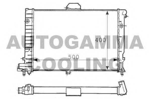 AUTOGAMMA 100941 Радіатор, охолодження двигуна