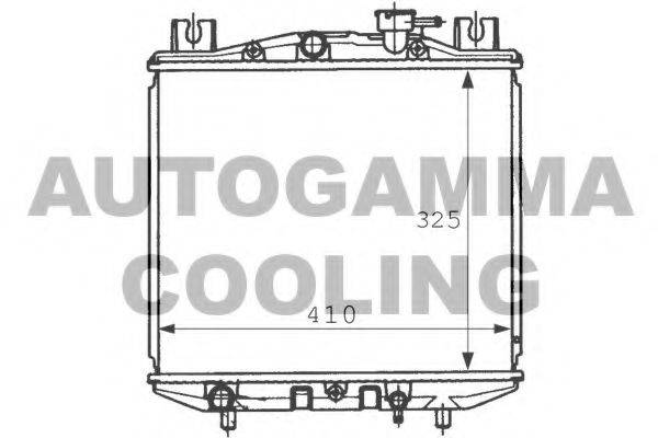 AUTOGAMMA 100969 Радіатор, охолодження двигуна