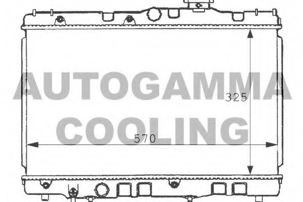 AUTOGAMMA 100997 Радіатор, охолодження двигуна