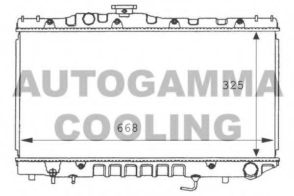 AUTOGAMMA 101012 Радіатор, охолодження двигуна