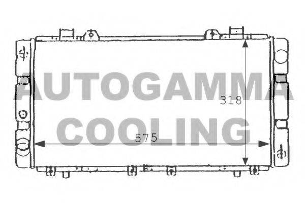 AUTOGAMMA 101025 Радіатор, охолодження двигуна