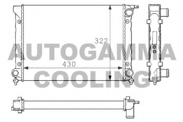 AUTOGAMMA 101051 Радіатор, охолодження двигуна