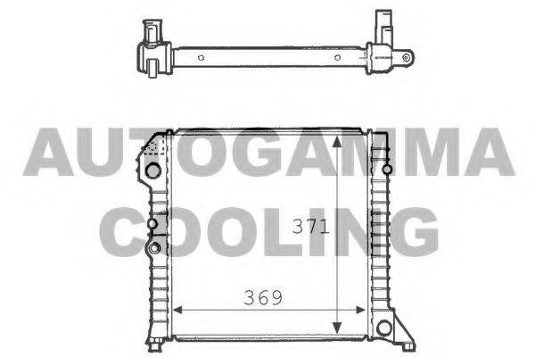AUTOGAMMA 101105 Радіатор, охолодження двигуна