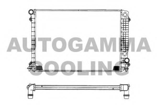 AUTOGAMMA 101118 Радіатор, охолодження двигуна