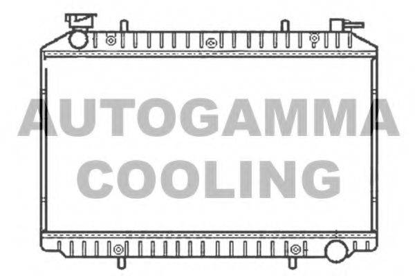 AUTOGAMMA 101222 Радіатор, охолодження двигуна