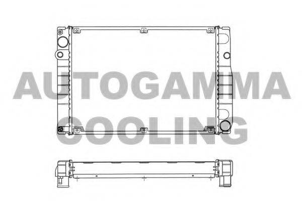 AUTOGAMMA 101237 Радіатор, охолодження двигуна